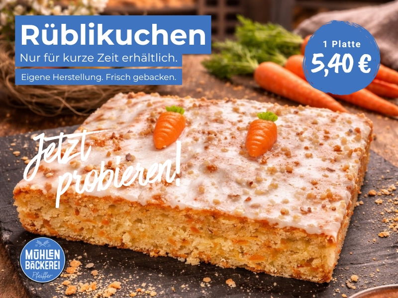 Frisch in unserer Kuchentheke