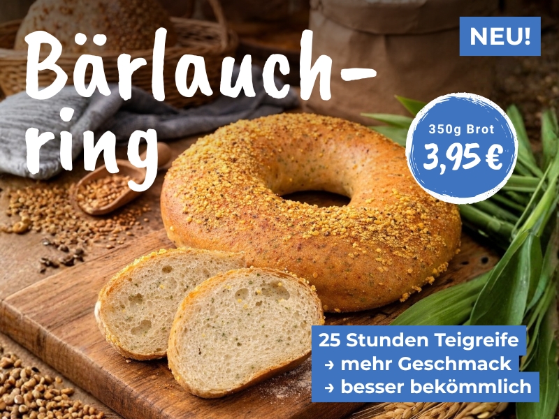Brot des Monats April: Unser Bärlauchring
